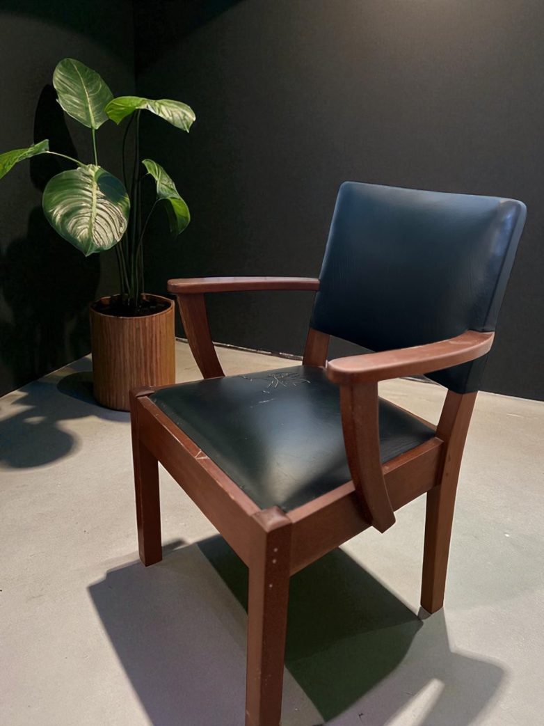Chair staged in minimalist setting