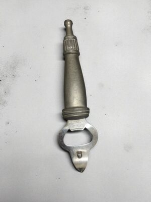 Carrol Boyes pewter bottle opener with signature handl