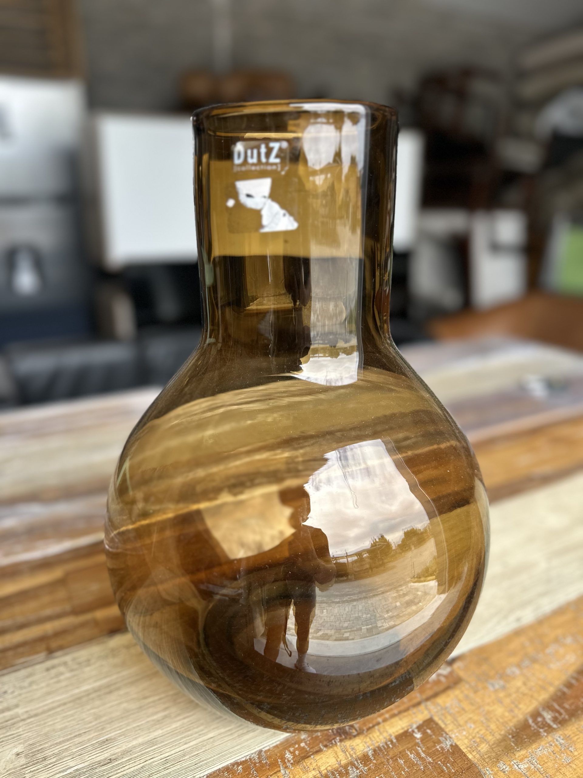 Original Dutz mouth blown glass vase