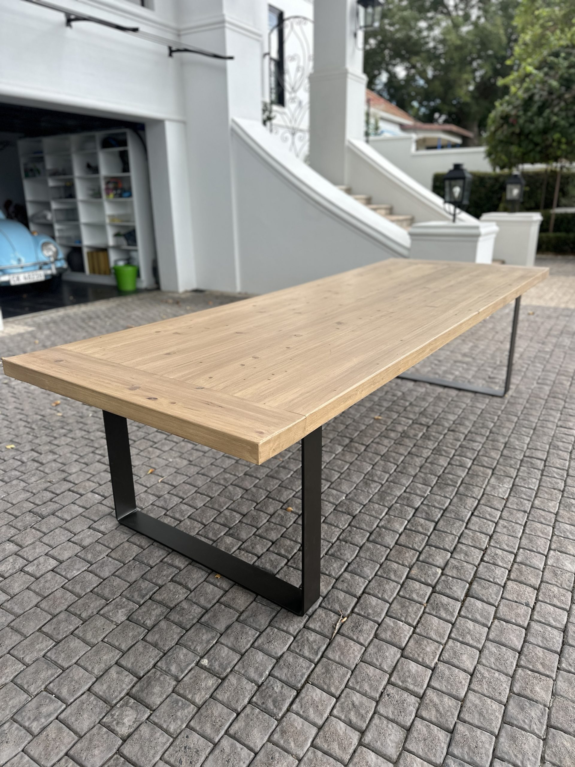 3m Reclaimed Pine 10 to 12 seater Dining Table - Image 7