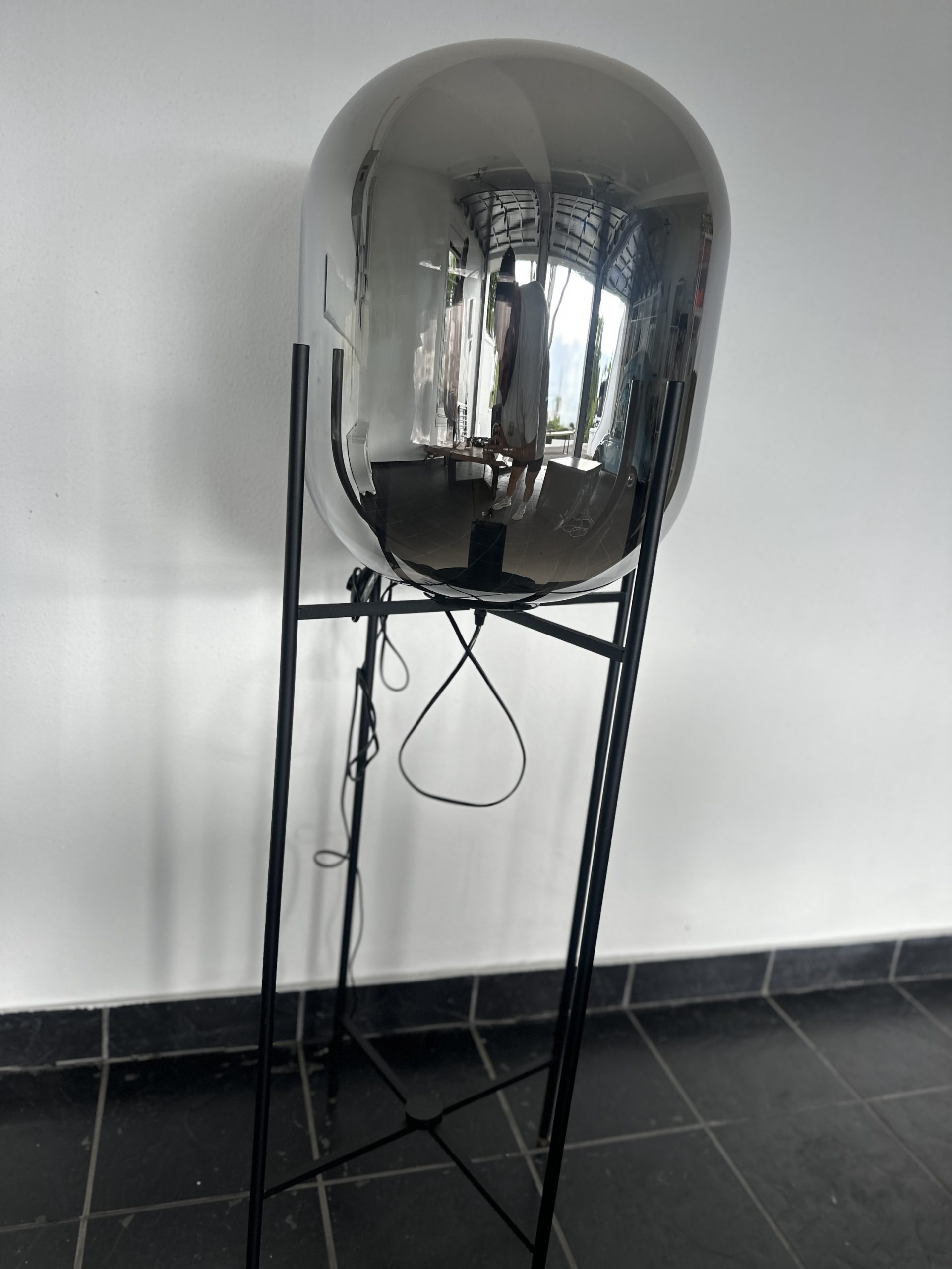 Weylandts Designer Chrome Floor Lamp – 1.4m Statement Piece - Image 9