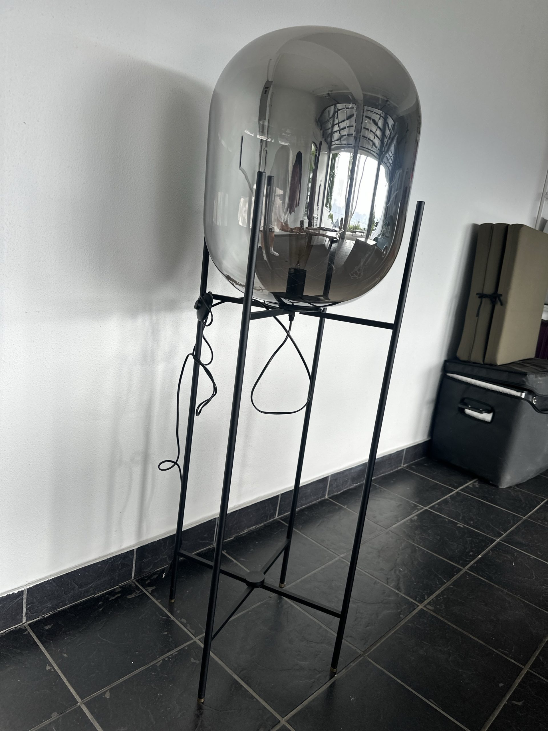 Weylandts Designer Chrome Floor Lamp – 1.4m Statement Piece - Image 5