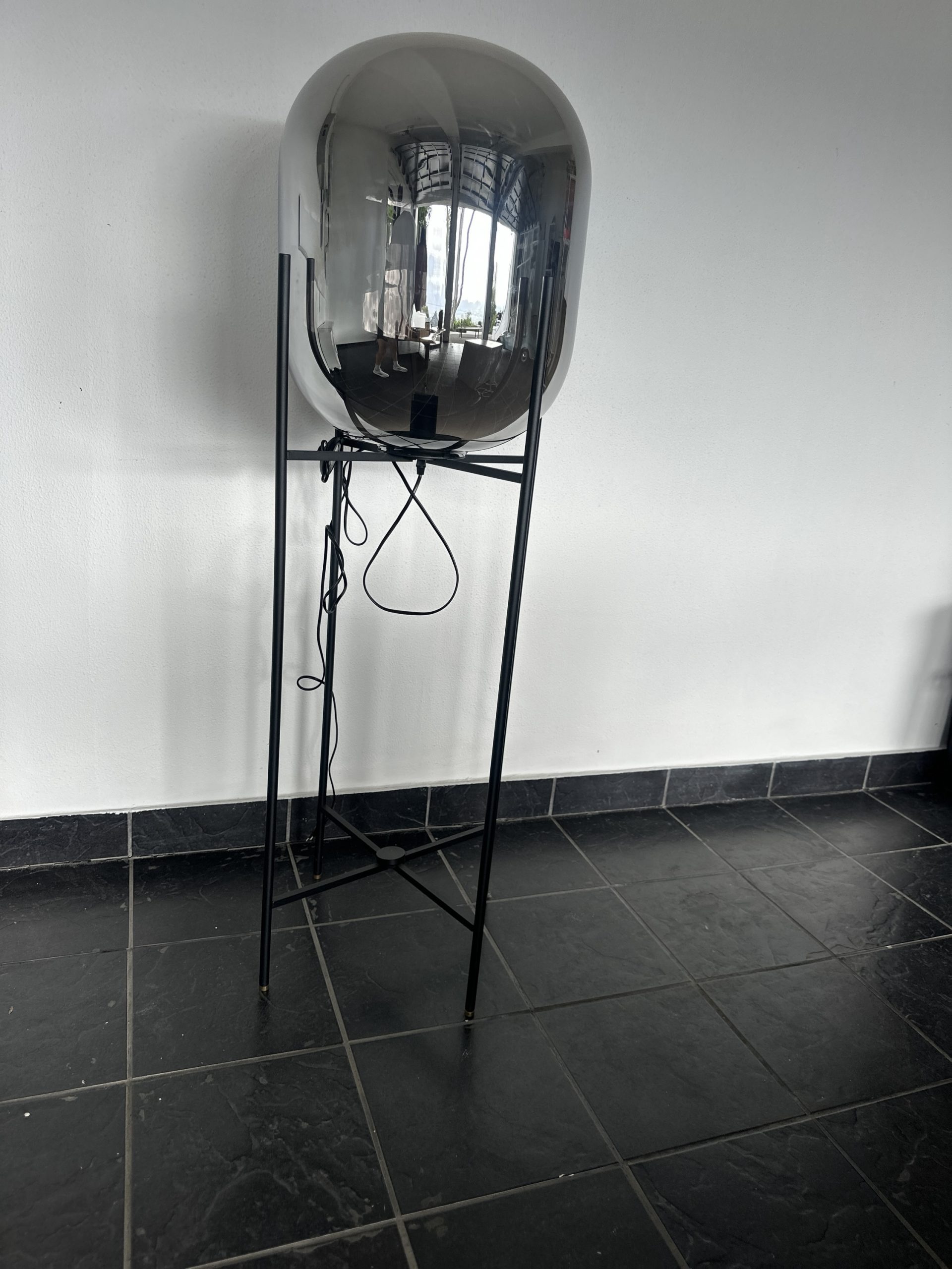 Weylandts Designer Chrome Floor Lamp – 1.4m Statement Piece - Image 6