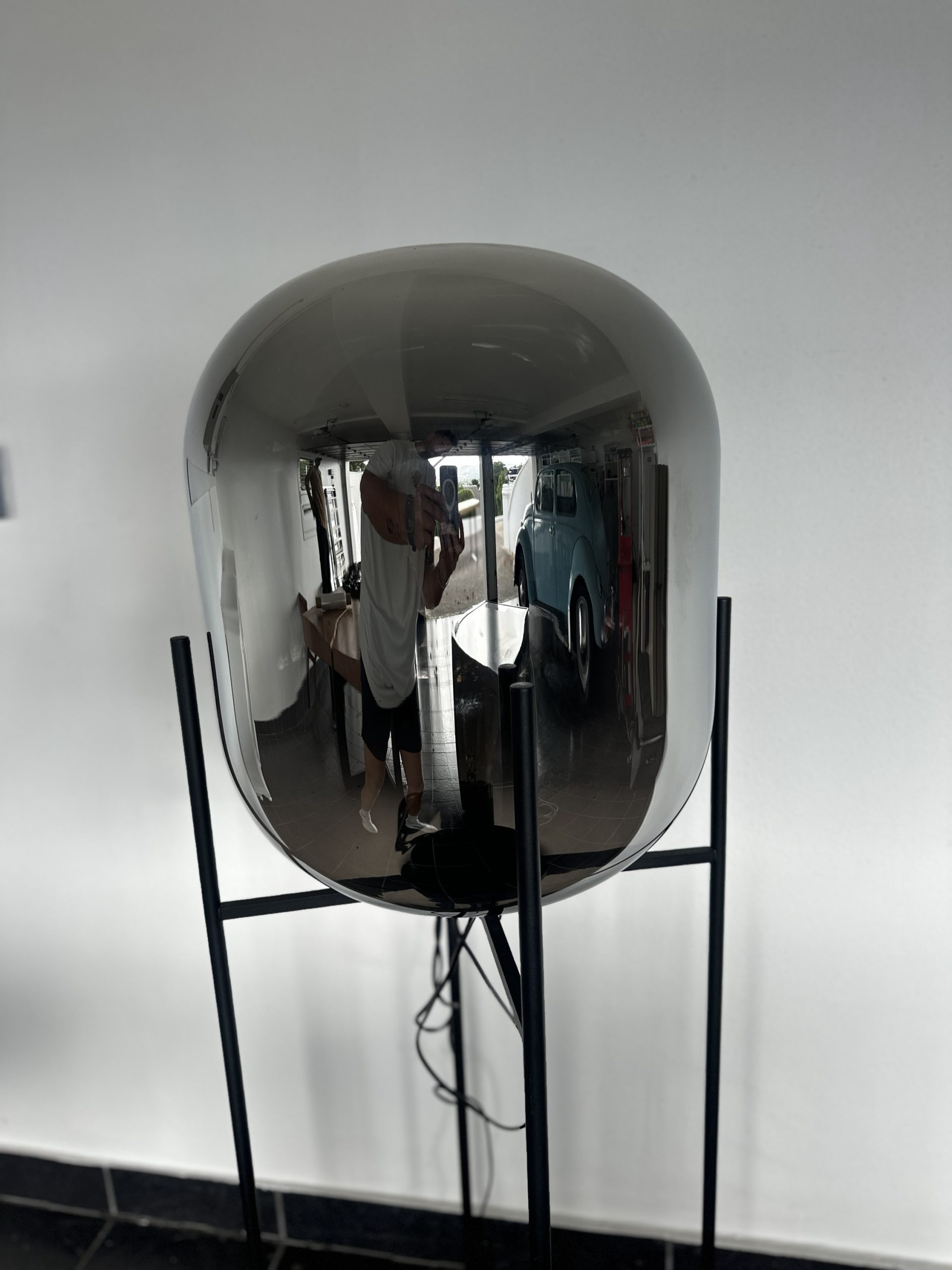 Weylandts Designer Chrome Floor Lamp – 1.4m Statement Piece - Image 8