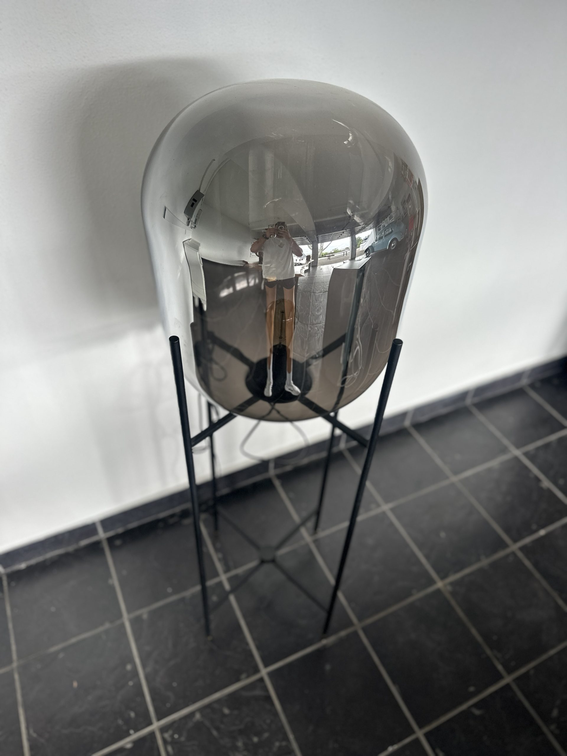 Weylandts Designer Chrome Floor Lamp – 1.4m Statement Piece - Image 4