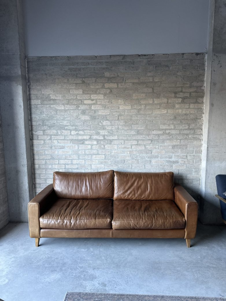 Incanda 3 seater genuine leather sofa