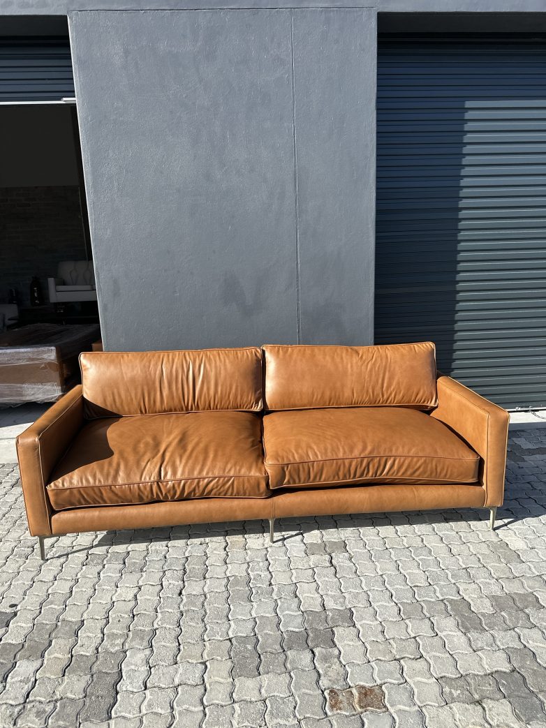 2.4metre Brazilian Leather couch